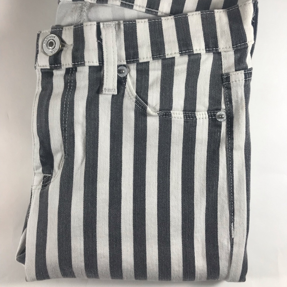 Hudson Jeans USA Nico Super Skinny Midrise Striped